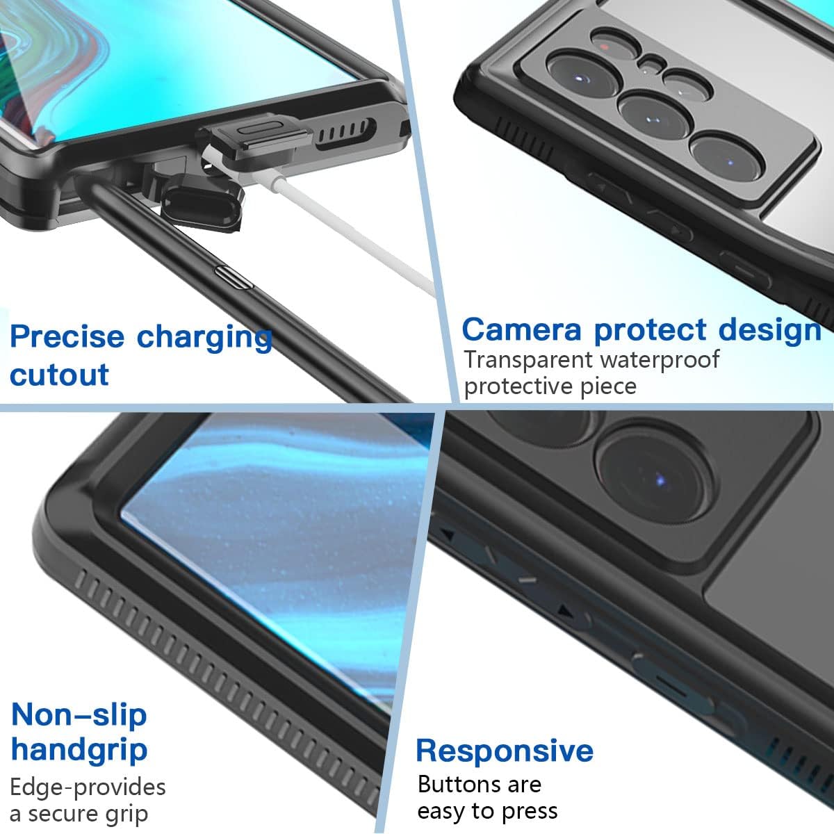Redpepper Waterproof case for Samsung Galaxy S22 Ultra