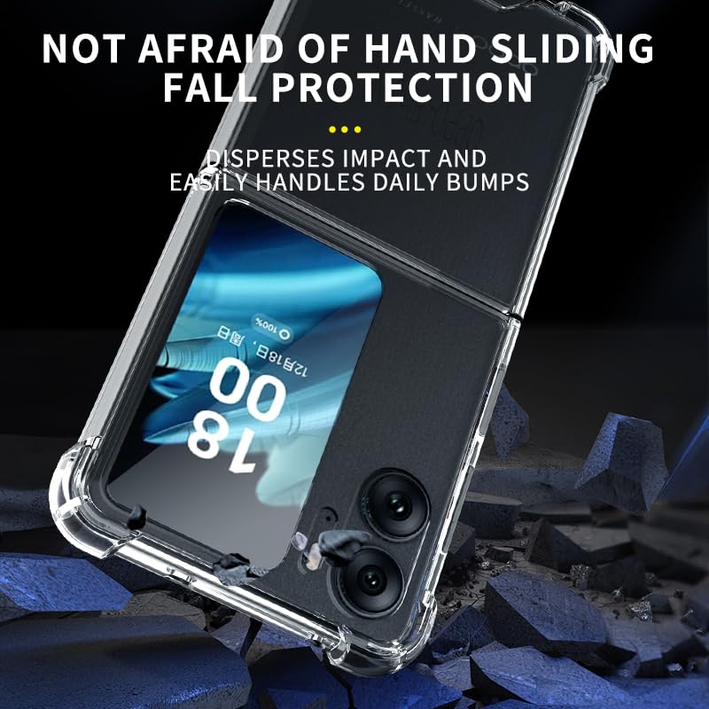 Clear Bumper case for Oppo Find N2 Flip