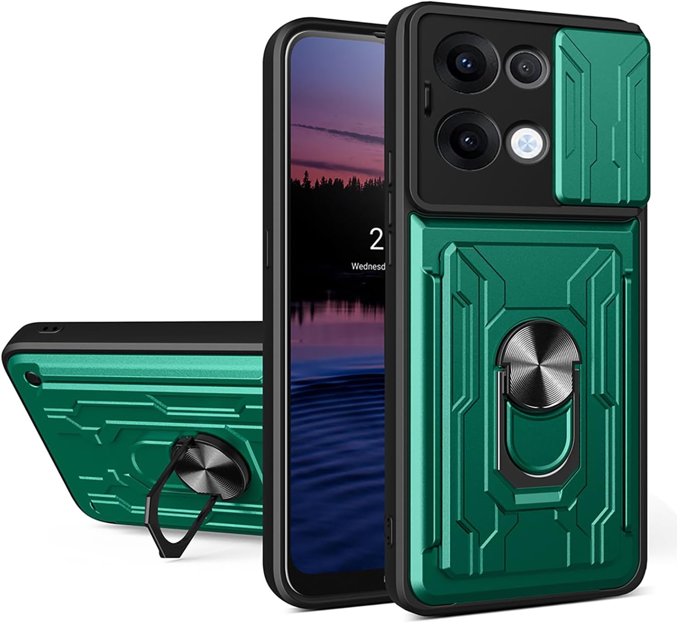 Tough Ring Card Case for OPPO Reno 13 5G