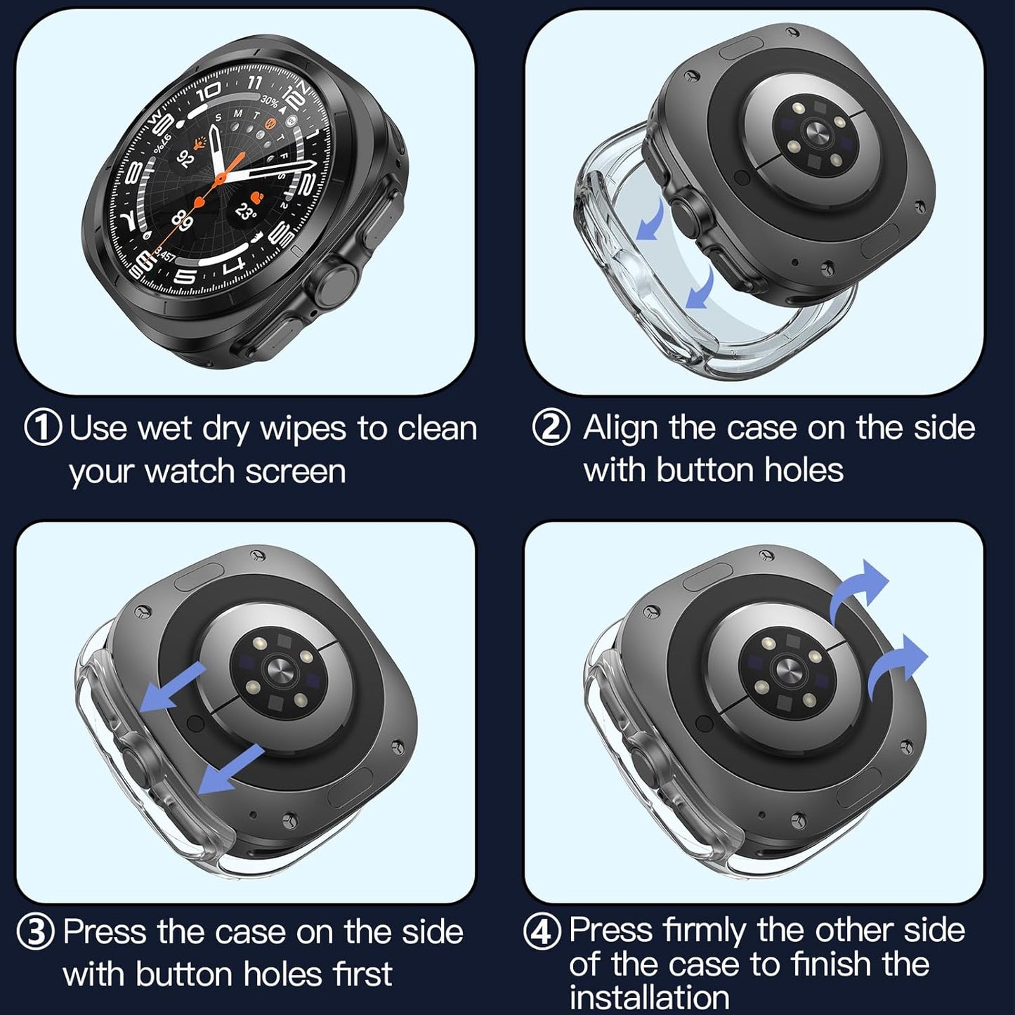 Protective TPU Case for Samsung Galaxy Watch 8 Classic (46mm)