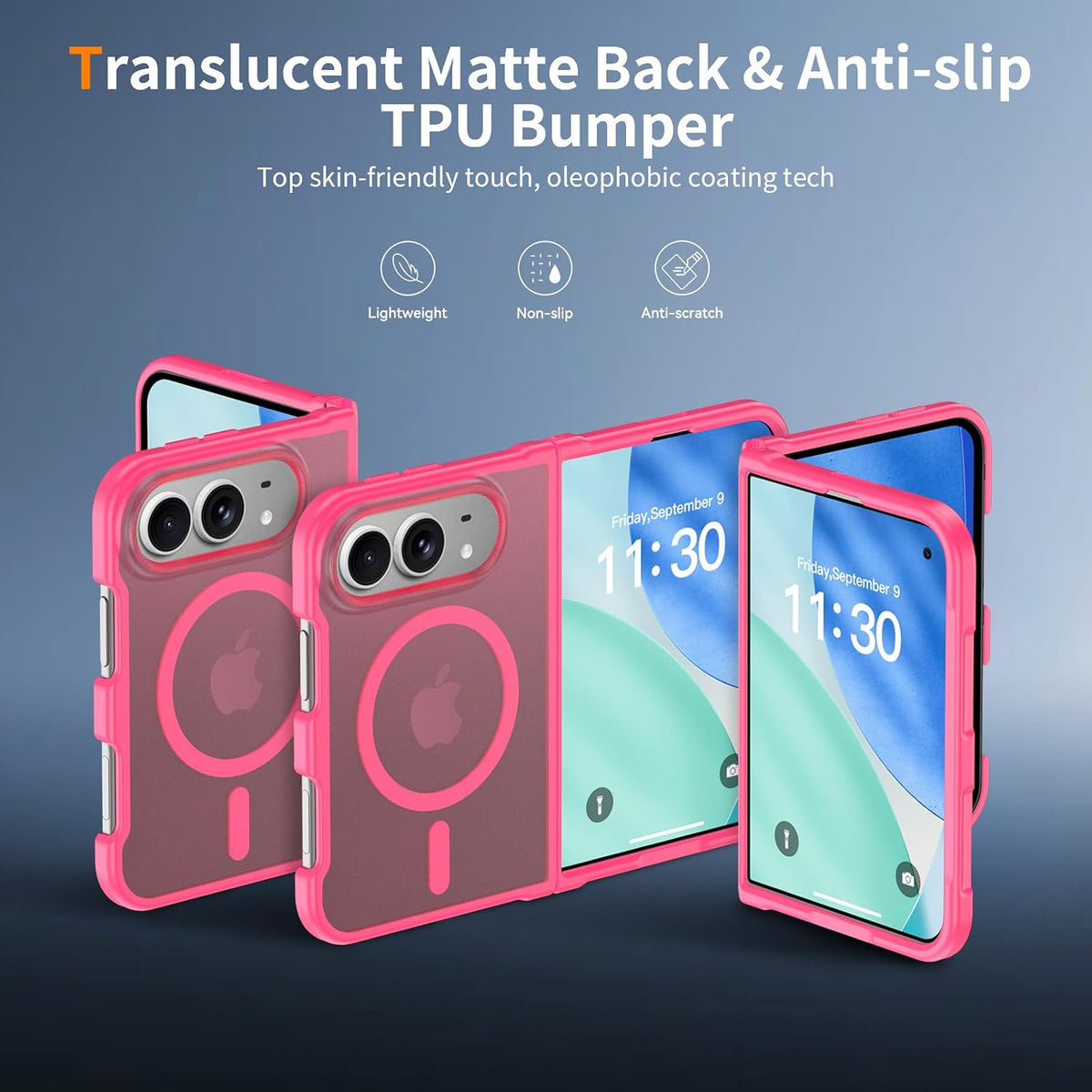 Matte Magsafe Compatible Case for iPhone Duo