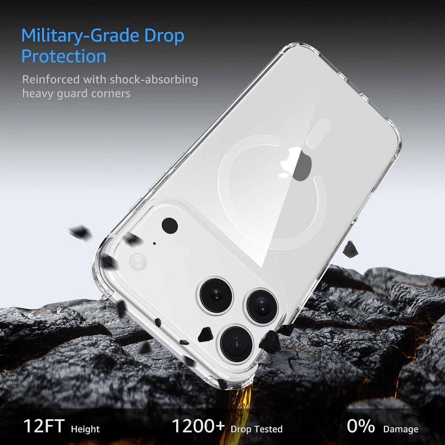 Magsafe Compatible Clear Case for iPhone 18 Pro Max