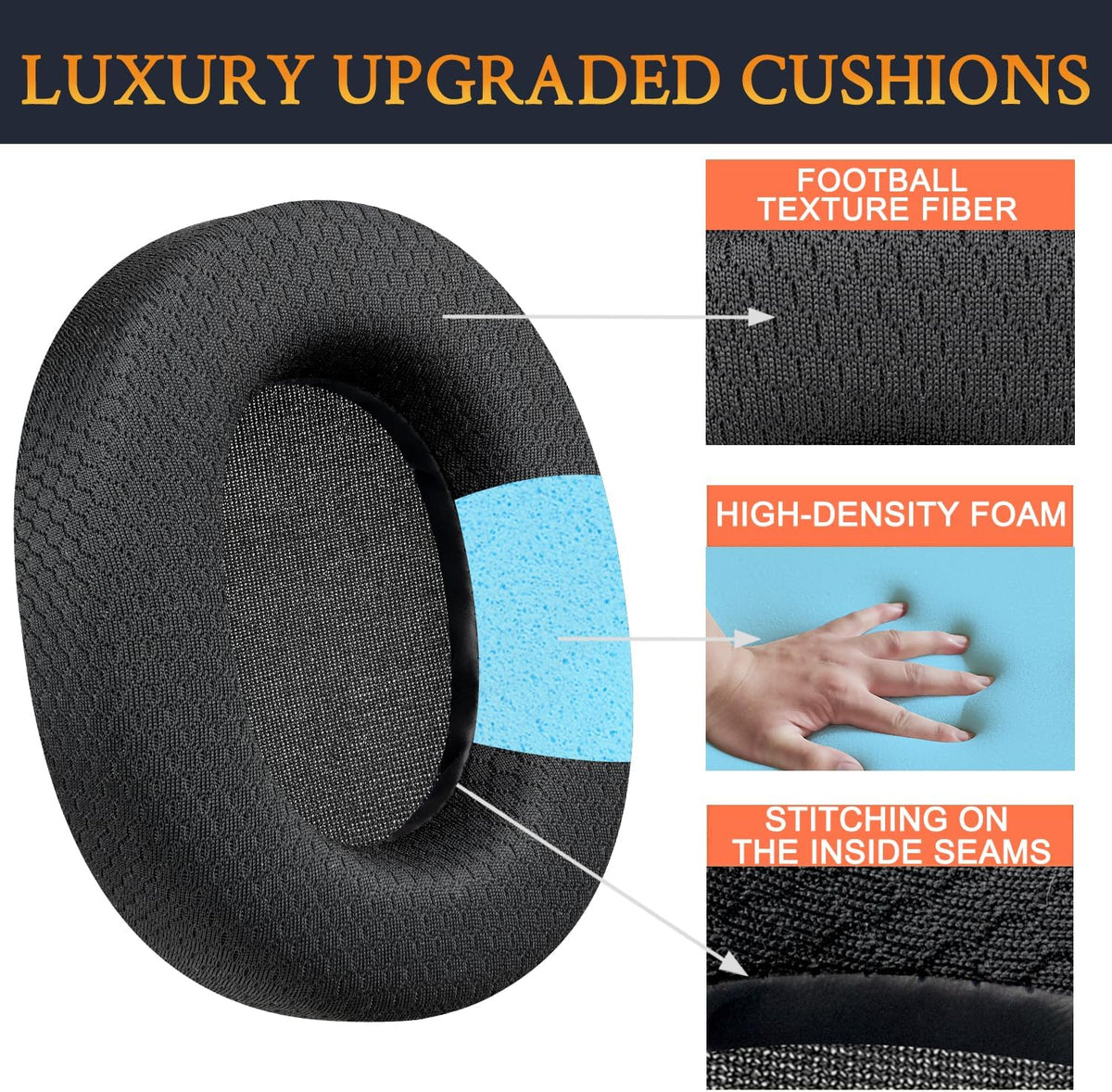 Earphone Pad Replacements for HyperX Cloud Flight / Flight S