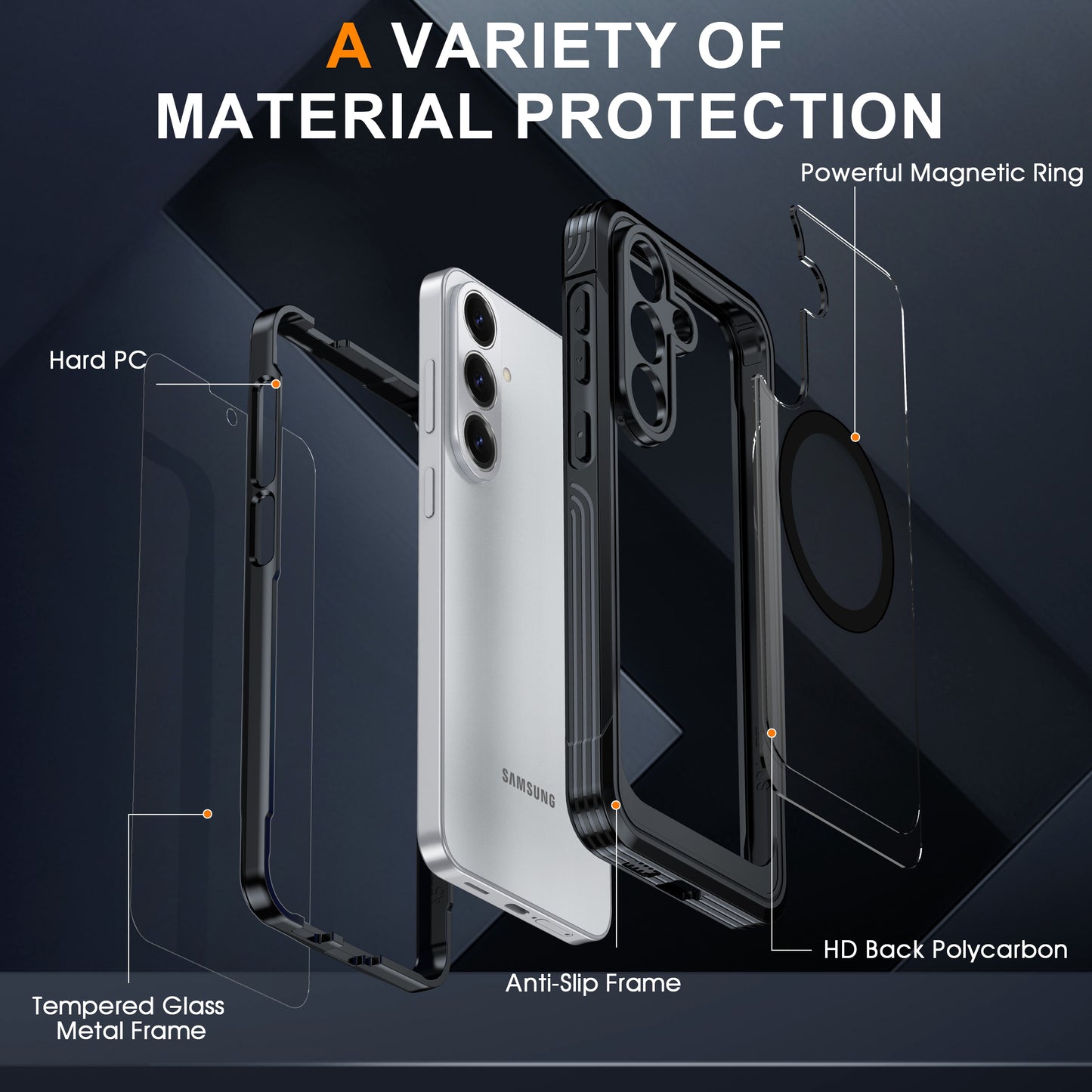 Heavy Duty 360 Protection Case for Samsung Galaxy S26 FE