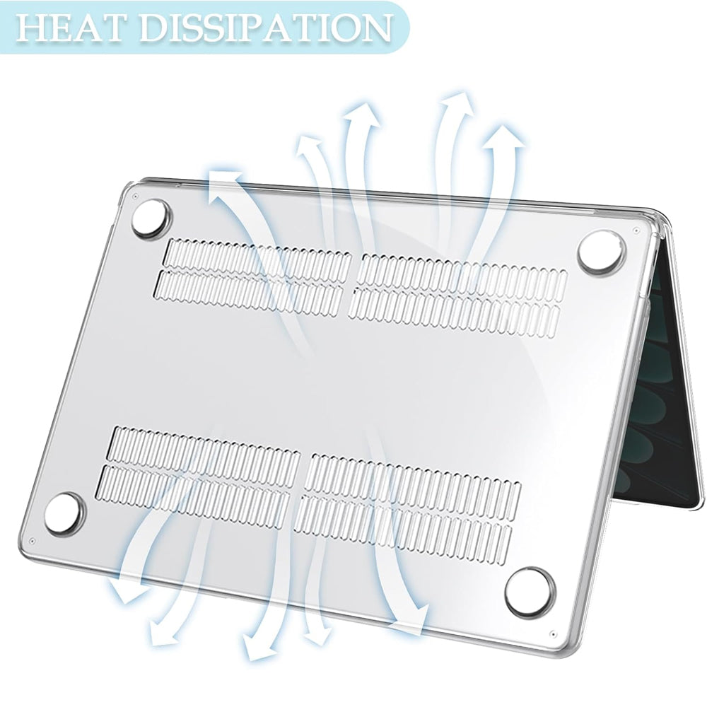 Clear Hard Case for Macbook Air 13.6" m2/m3 (2022 - 2024)
