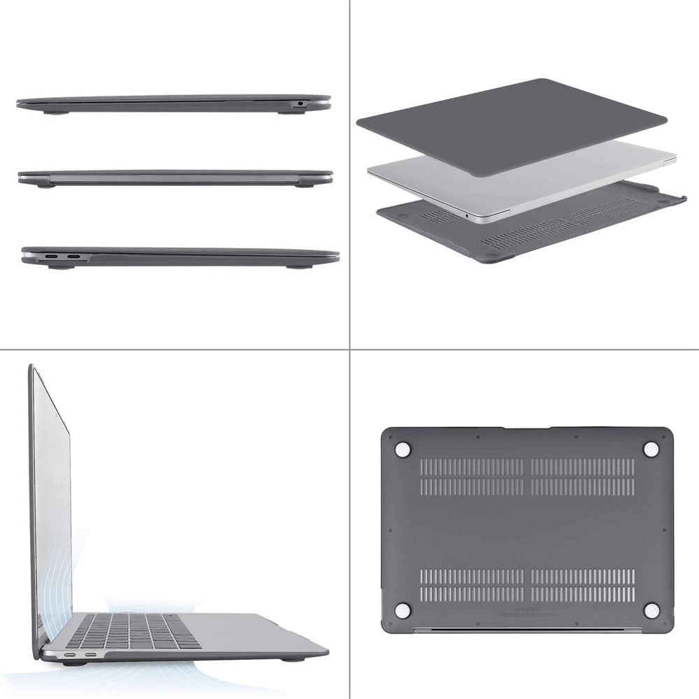 Grey Hard Case for Macbook Air 13.3" (2018 - 2021)