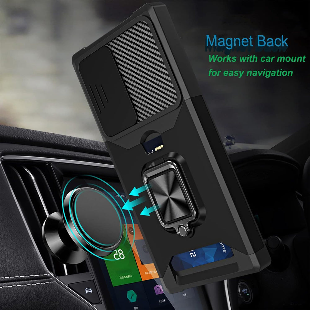 Magnetic Card Ring Case for Samsung Galaxy S24