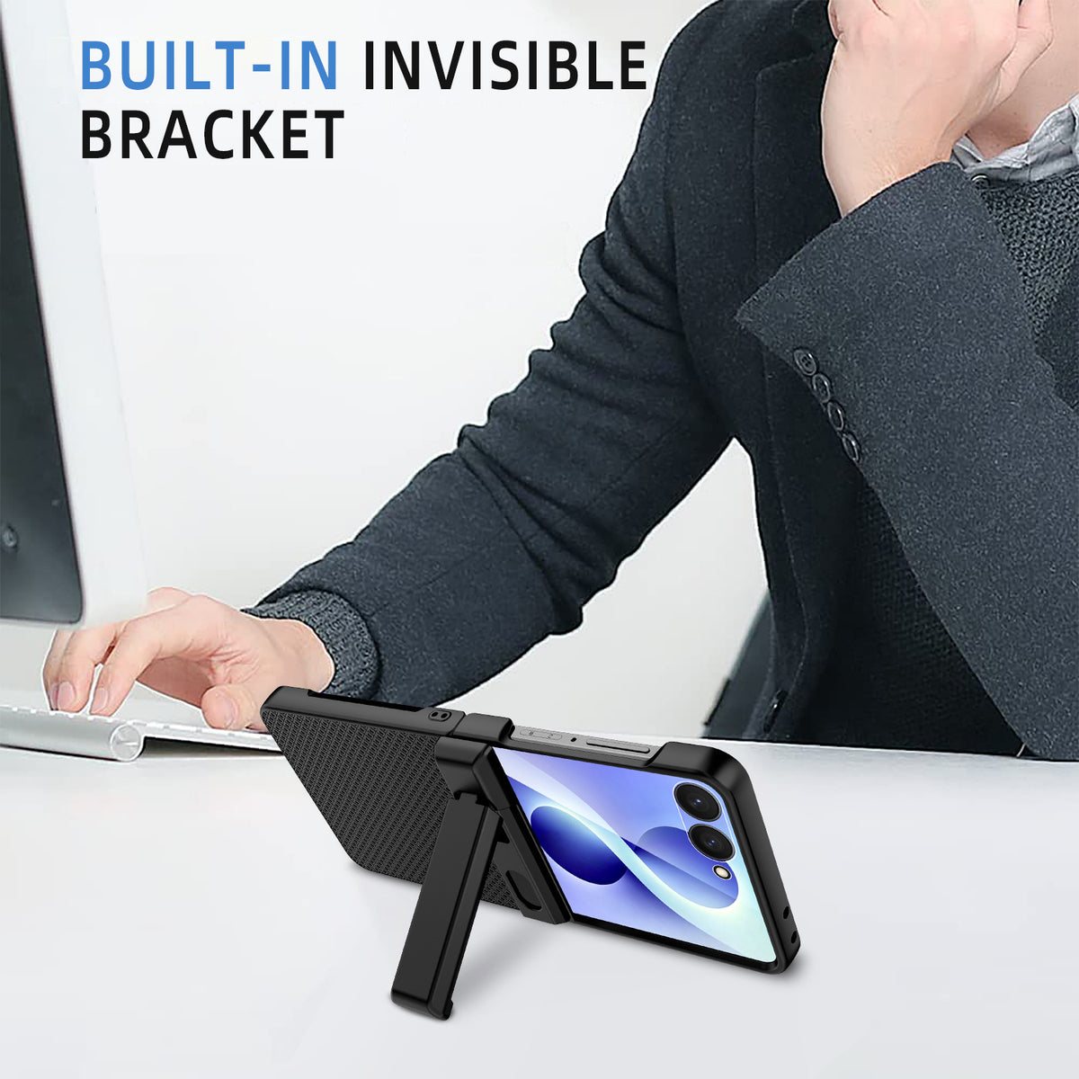 Hinge 360 Protection Kickstand Case for Samsung Galaxy Z Flip 8