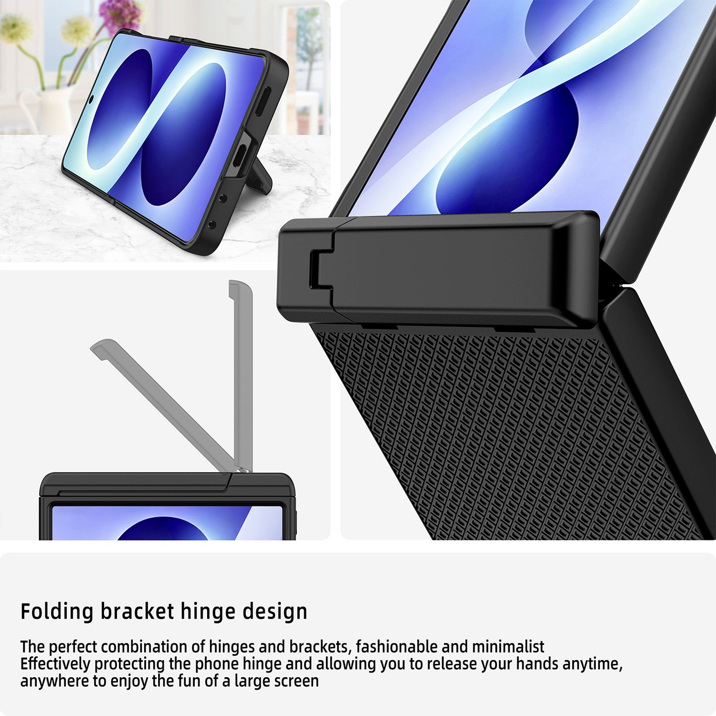 Hinge 360 Protection Kickstand Case for Samsung Galaxy Z Flip 8