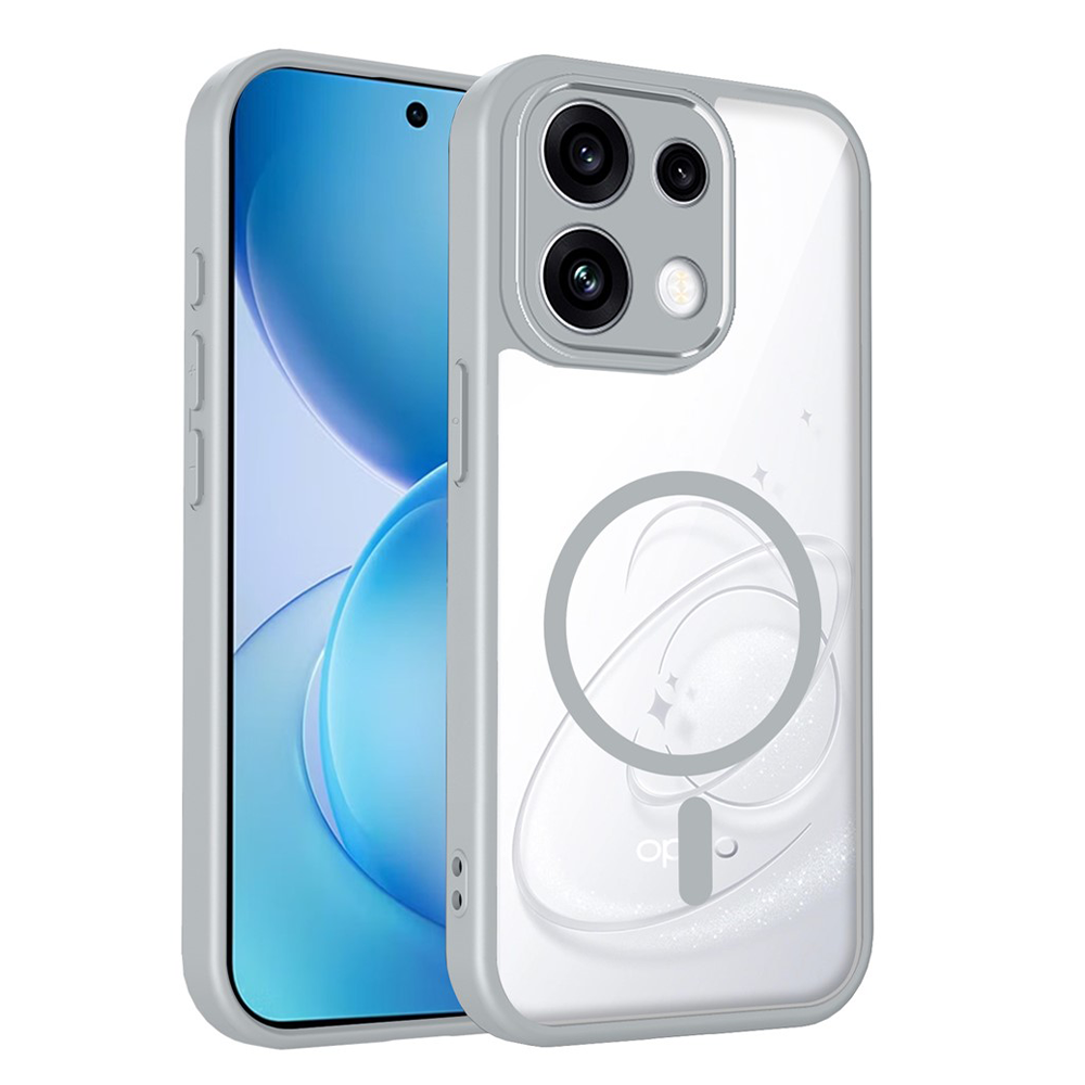 Magsafe Transparent Clear Case for Oppo Reno 16 F 5G