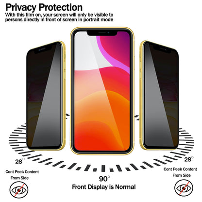 Privacy Glass Screen Protector for iPhone XR