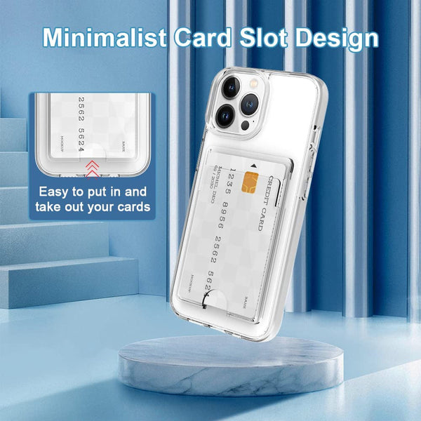 Clear Wallet Card Case for iPhone 12 Pro Max