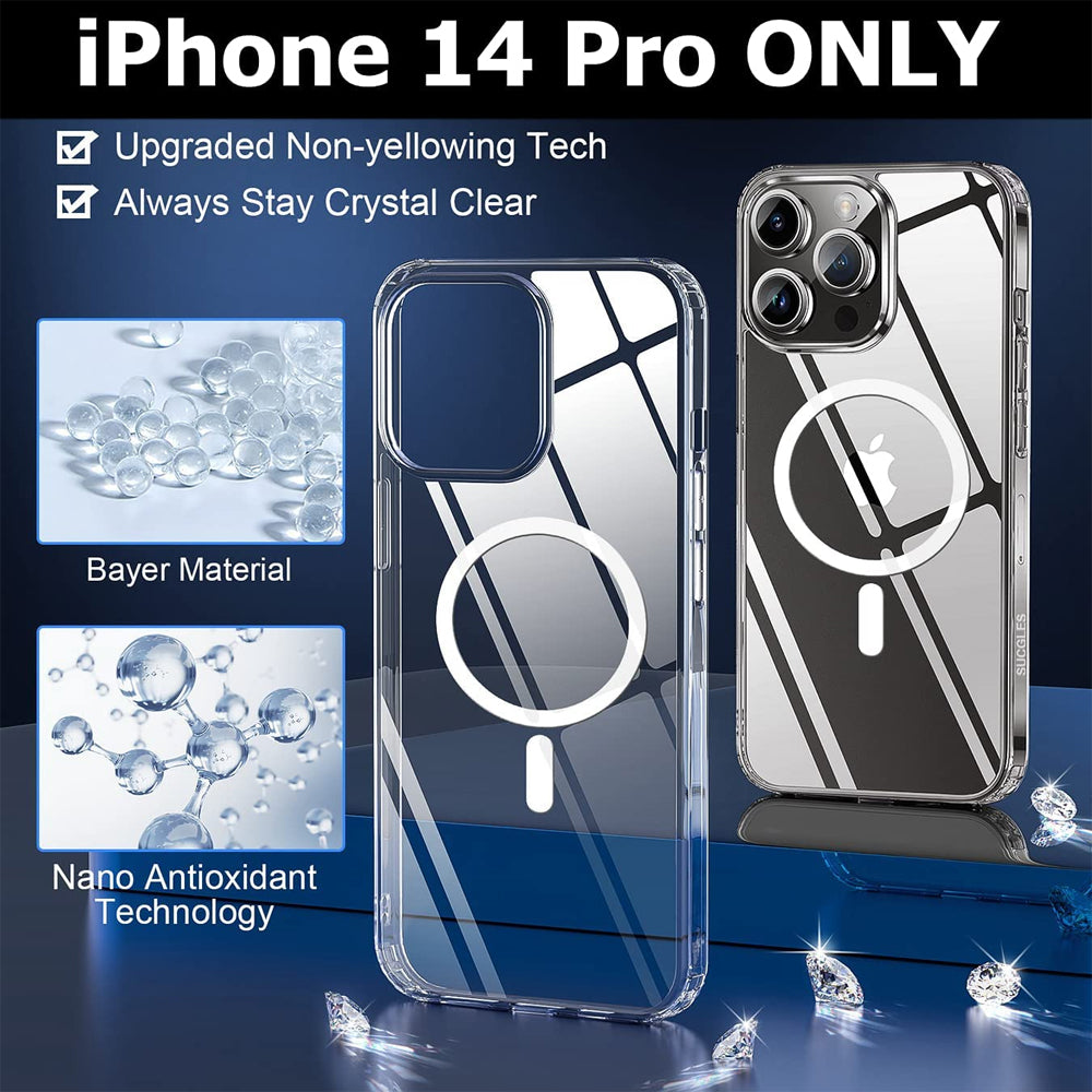 Magsafe Compatible Clear case for iPhone 14 Pro Max