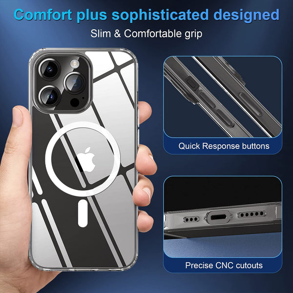 Magsafe Compatible Clear case for iPhone 14 Pro