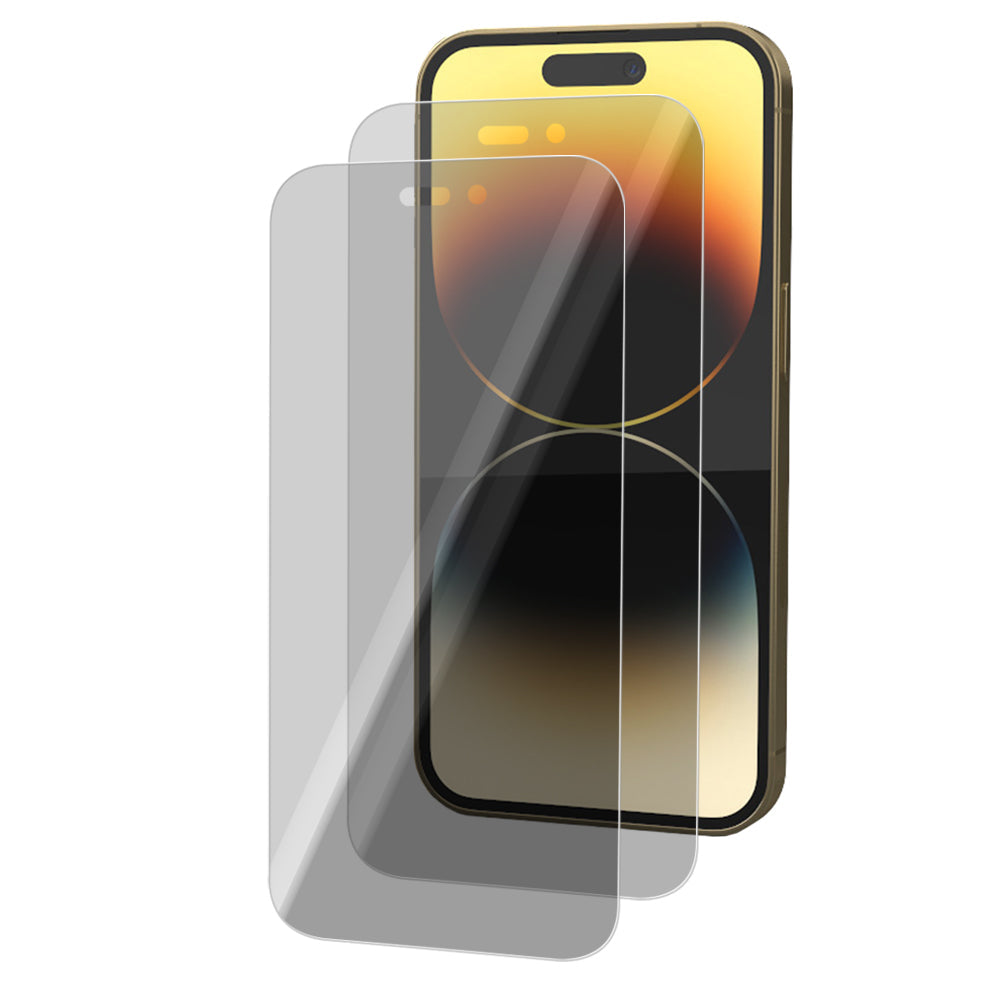 iPhone 14 Pro Max Tempered Glass Screen Protector [2-Pack] with Easy Alignment Frame – Privacy, Premium by SwiftShield