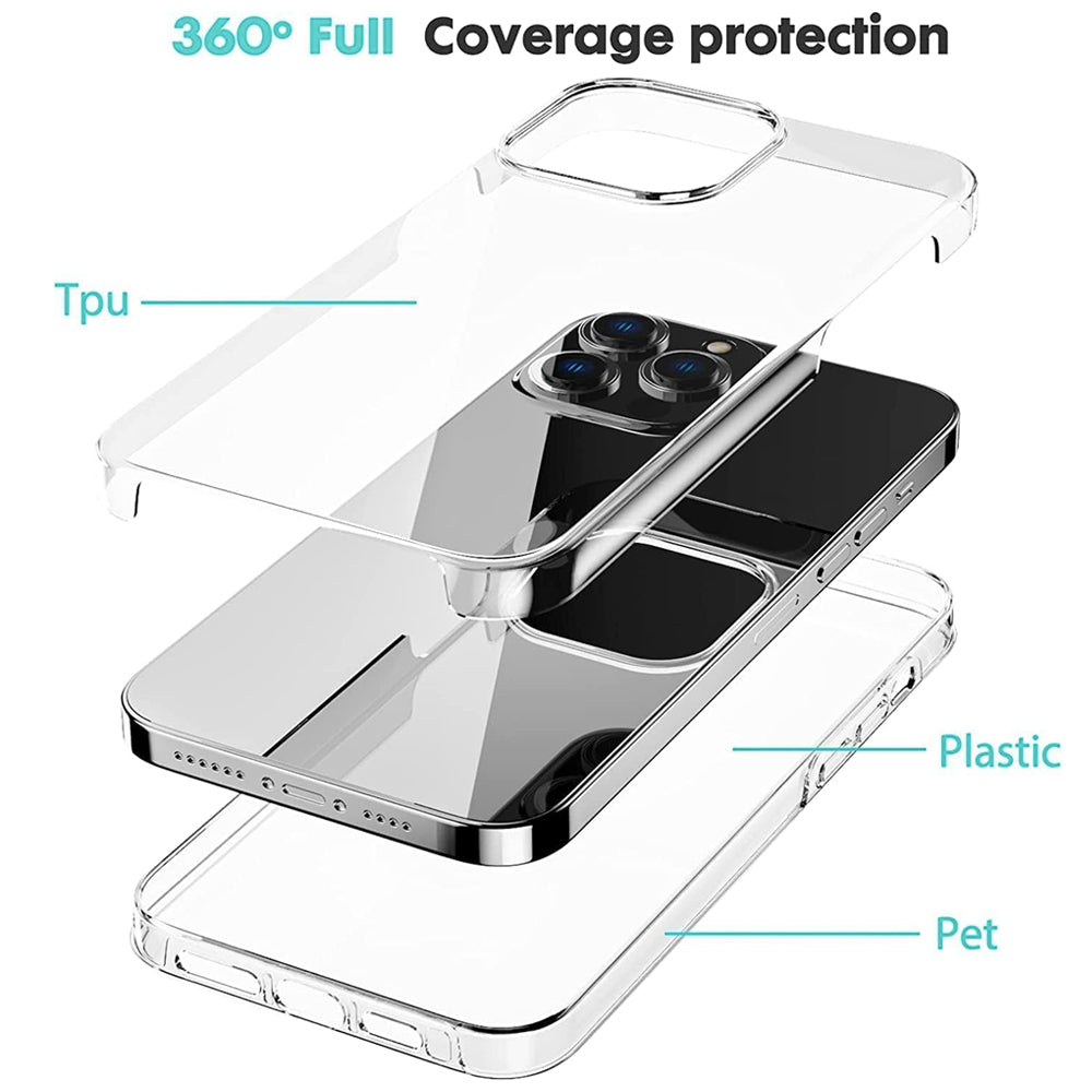 360 Clear Thin Case for iPhone 15