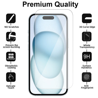 Glass Screen Protector for iPhone 15