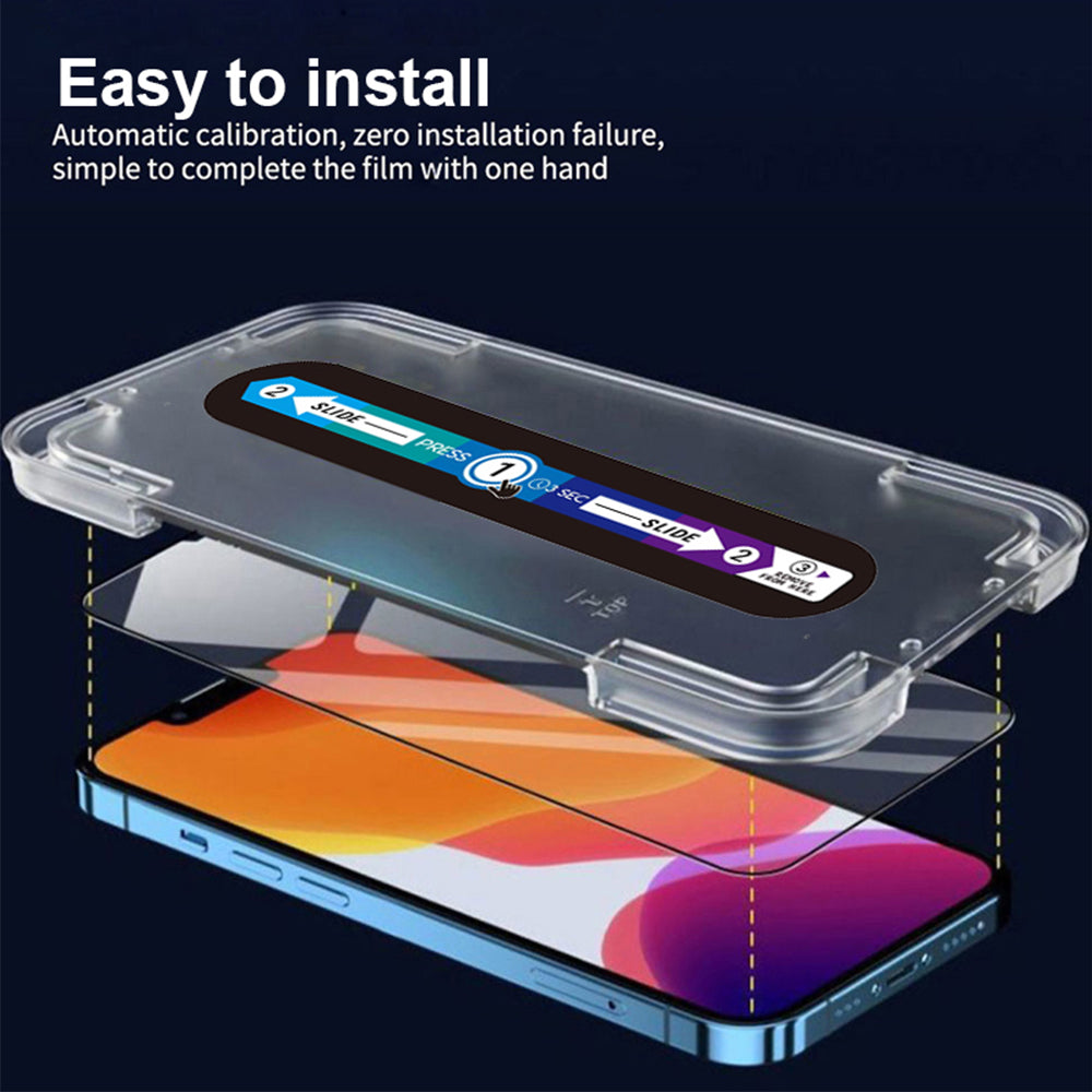 Samsung Galaxy S24 Tempered Glass Screen Protector [2-Pack] with Easy Alignment Frame – Privacy, Premium by SwiftShield