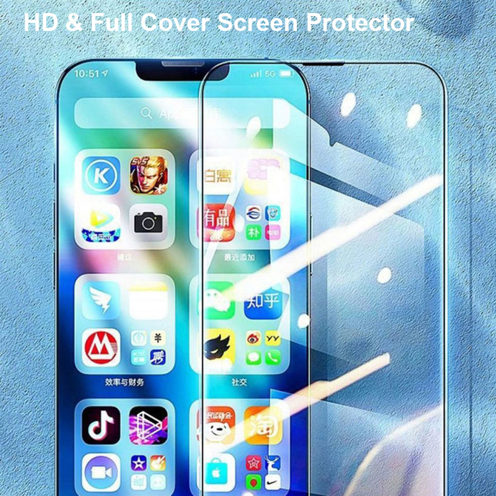 iPhone 16 Pro Clear Premium Tempered Glass Screen Protector Alignment Kit by SwiftShield [2-Pack]