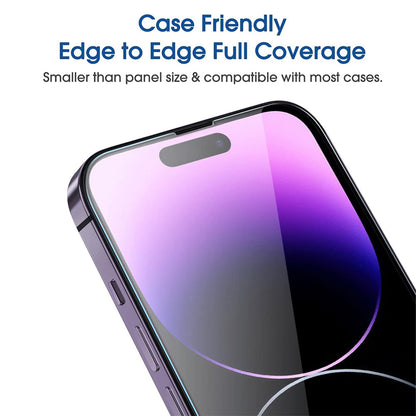 iPhone 14 Plus Tempered Glass Screen Protector [2-Pack] with Easy Alignment Frame – Matte Anti-Glare, Premium by SwiftShield