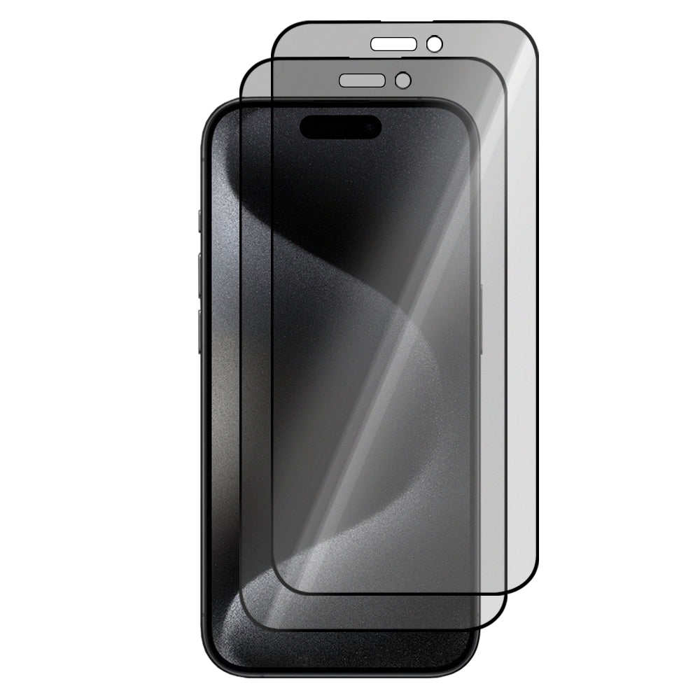 Privacy Matte Ceramic Film Screen Protector for iPhone 15 Pro (2 pack)