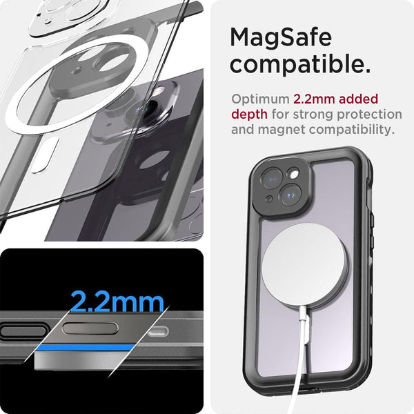 iPhone 15 Waterproof Magsafe case Compatible Cover