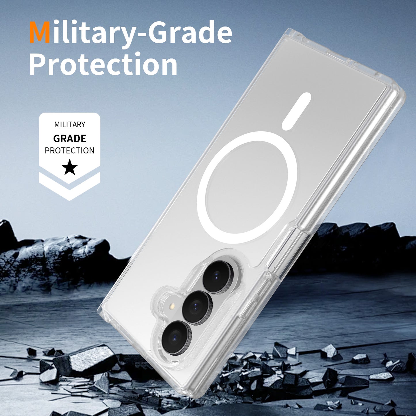 Magsafe Compatible Matte Case for Samsung Galaxy Z Fold 7