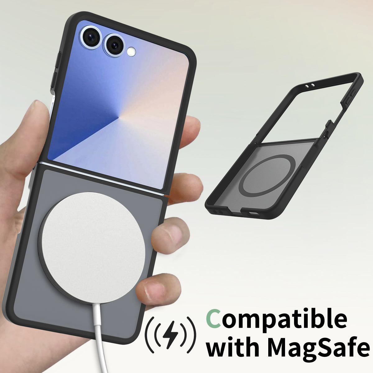 Magsafe Compatible Matte Case for Samsung Galaxy Z Flip 7