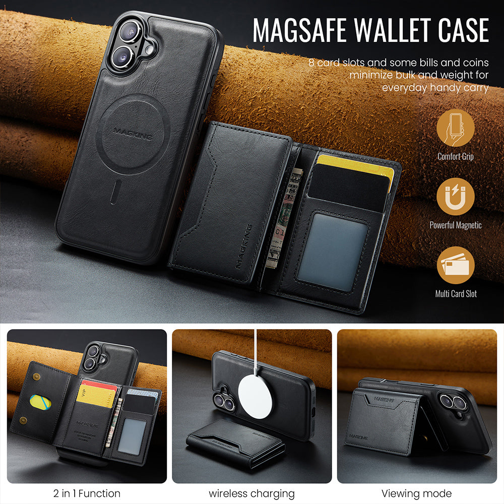 Magsafe compatible Wallet Case for iPhone 16 Plus