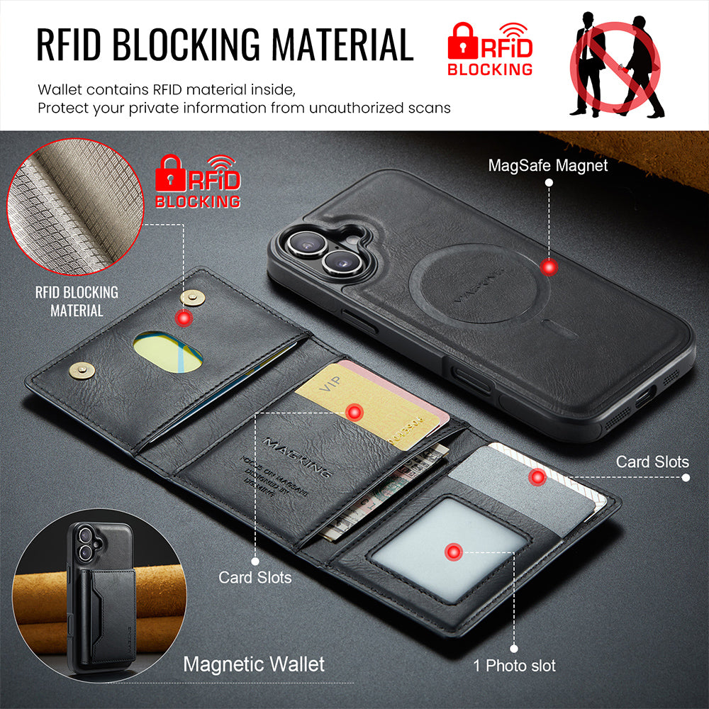 Magsafe compatible Wallet Case for iPhone 16 Plus