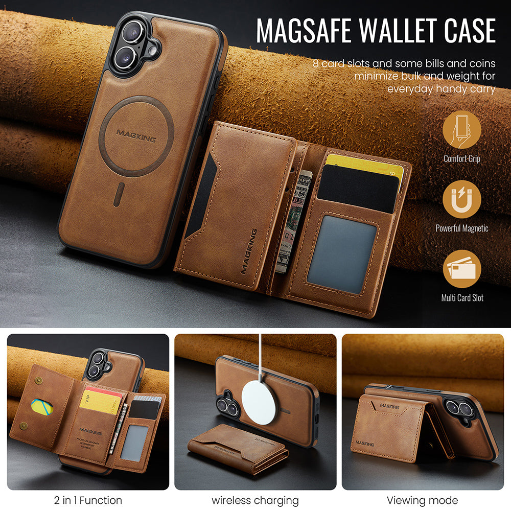 Magsafe compatible Wallet Case for iPhone 16 Plus