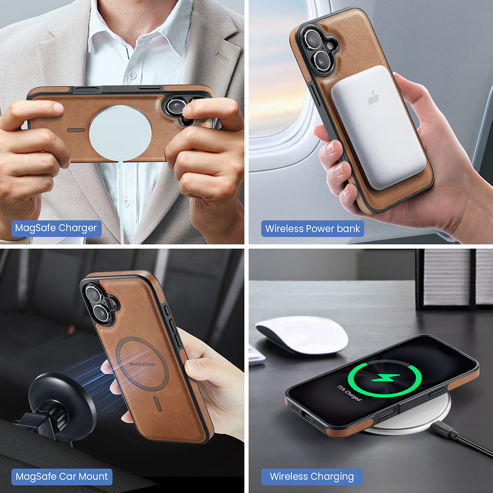 Magsafe compatible Wallet Case for iPhone 16 Plus