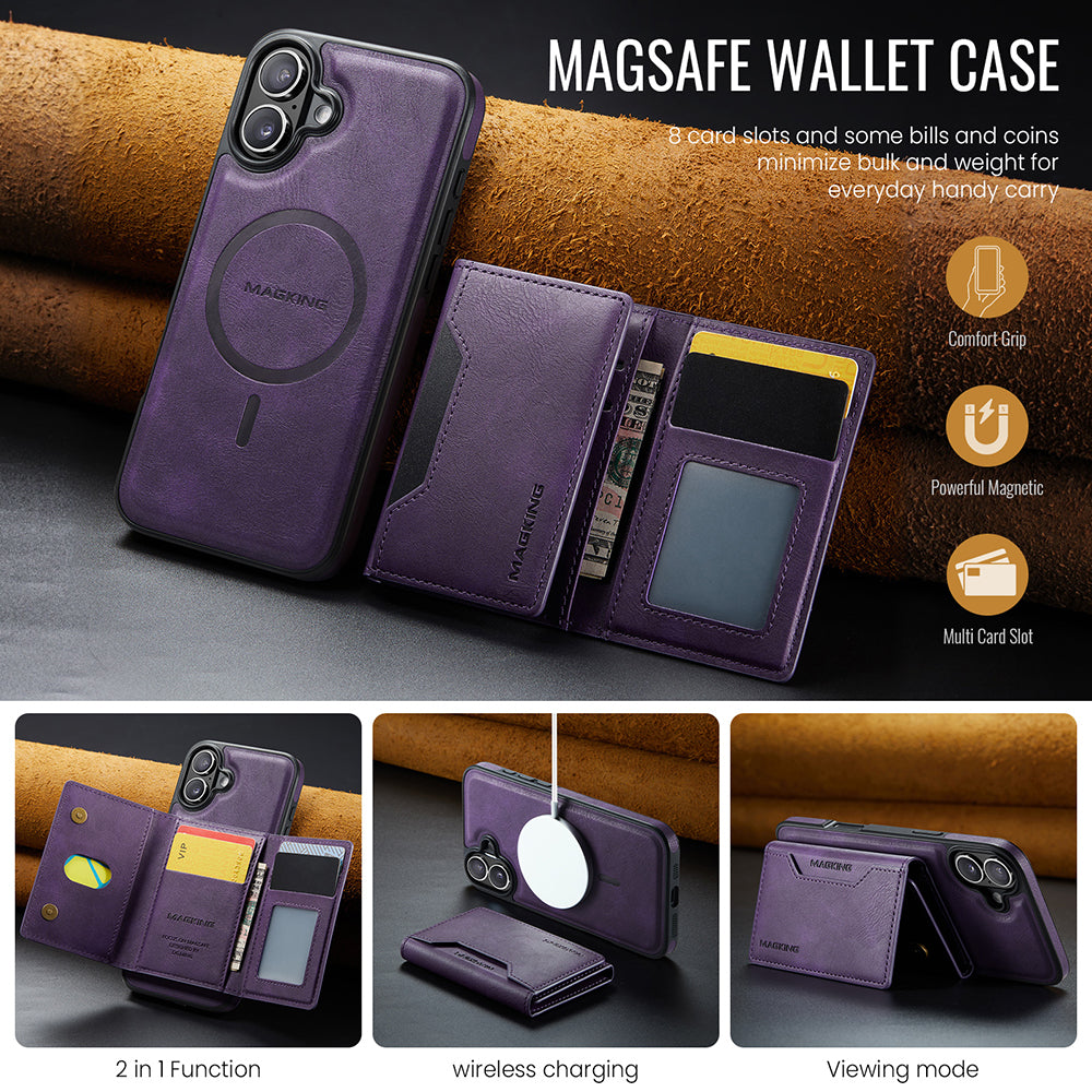 Magsafe compatible Wallet Case for iPhone 16 Plus