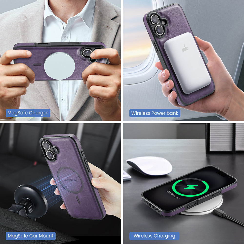 Magsafe compatible Wallet Case for iPhone 16 Plus
