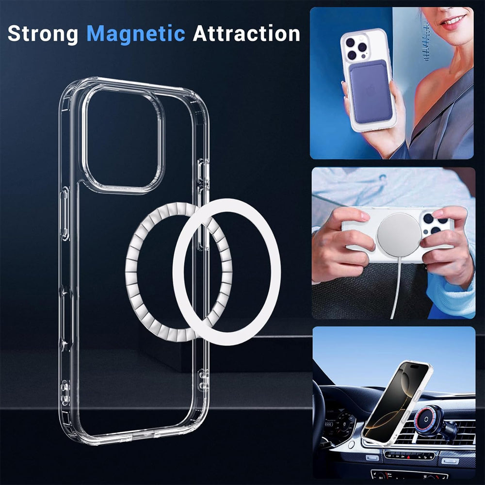 Magsafe Compatible Clear Case for iPhone 16 Pro Max