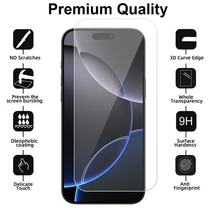 iPhone 16 Pro Max Tempered Glass Screen Protector