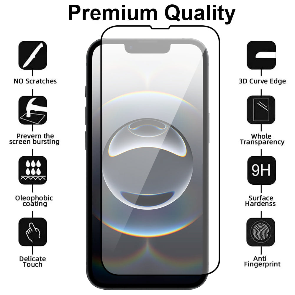 Full Cover Glass Screen Protector for iPhone 16e