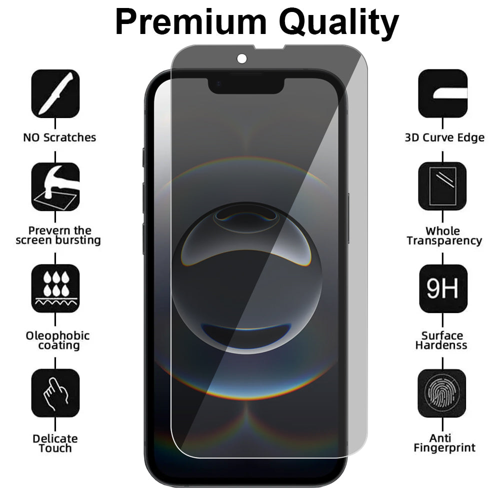 Privacy Glass Screen Protector for iPhone 16e