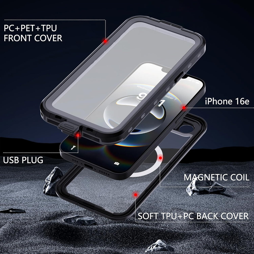 iPhone 16e Waterproof case Redpepper Magsafe cover