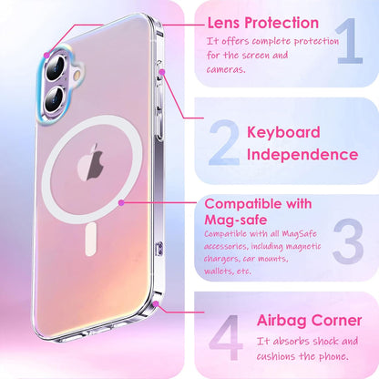 Iridescent Magsafe Compatible Case for iPhone 17