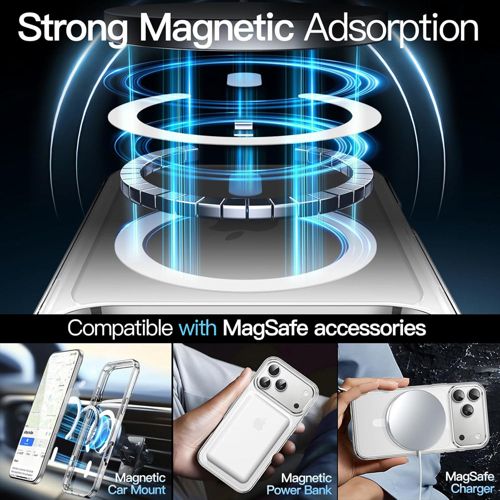 Magsafe Compatible Clear Case for iPhone 17 Pro Max
