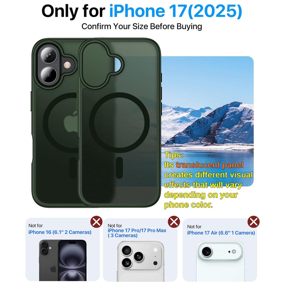 Matte Magsafe Compatible Case for iPhone 17