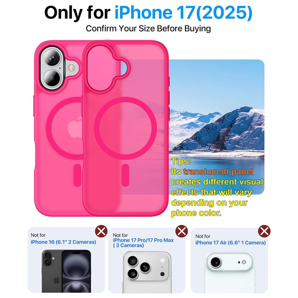 Matte Magsafe Compatible Case for iPhone 17