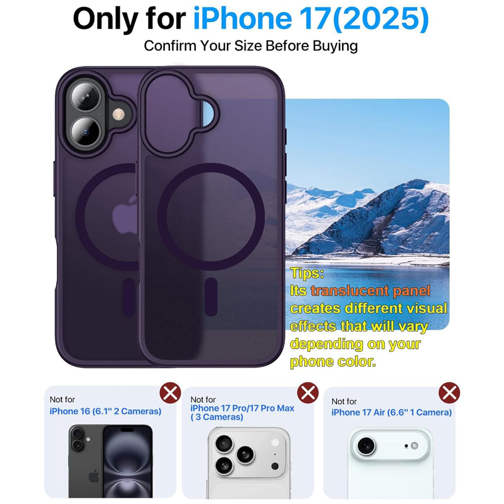 Matte Magsafe Compatible Case for iPhone 17