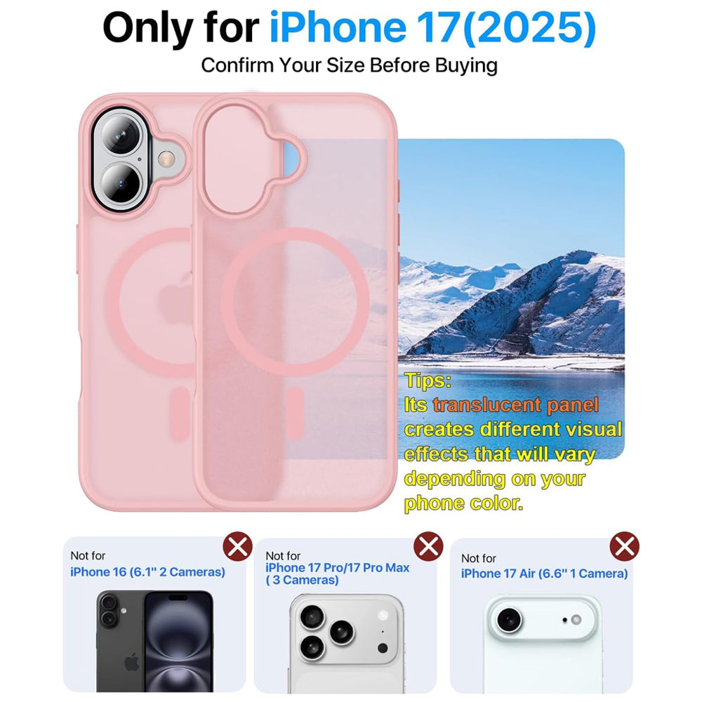 Matte Magsafe Compatible Case for iPhone 17