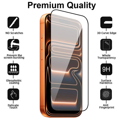 Full Cover Glass Screen Protector for iPhone 17 Pro