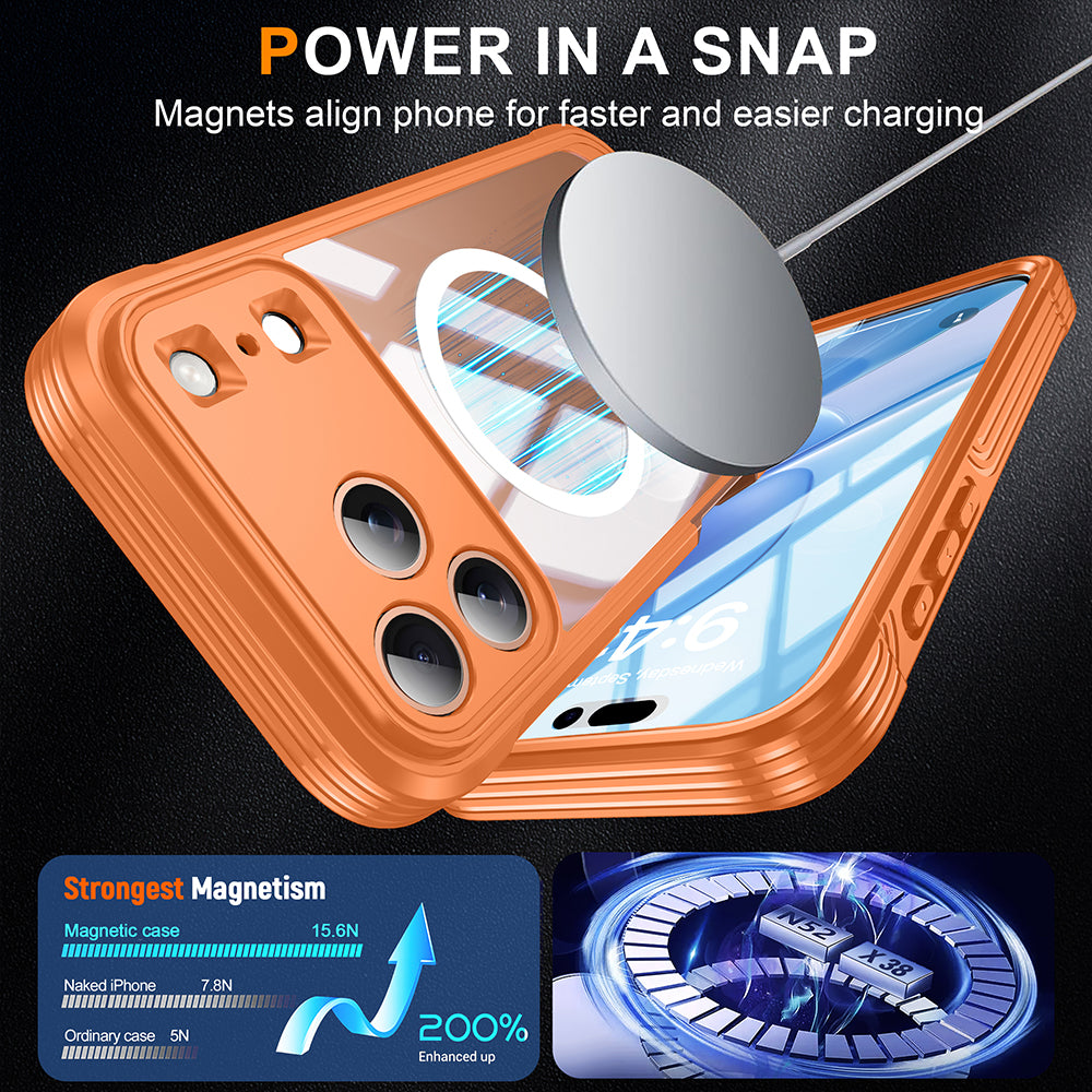Heavy Duty 360 Magsafe Compatible Case for iPhone 17 Pro
