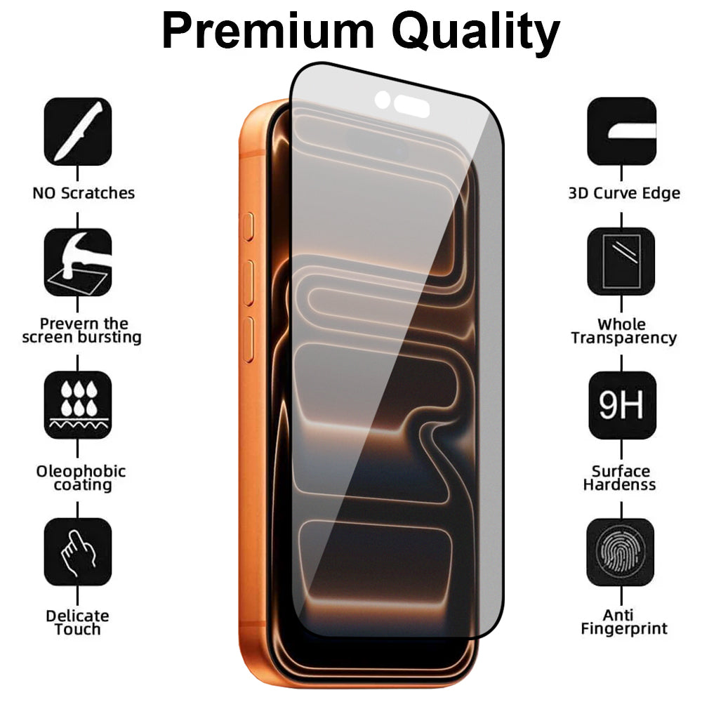 Anti-Glare Matte Glass Screen Protector for iPhone 17 Pro