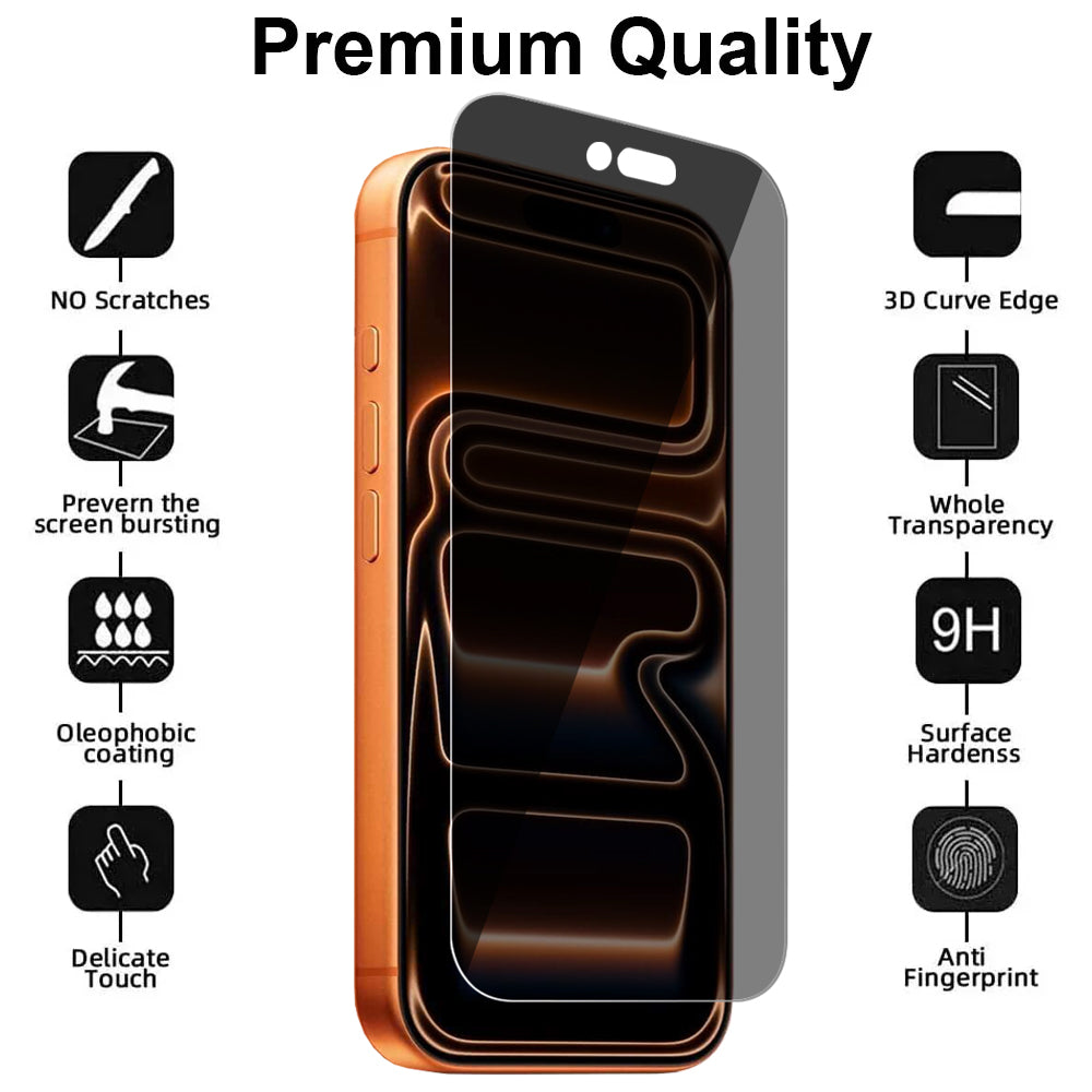 Privacy Glass Screen Protector for iPhone 17 Pro