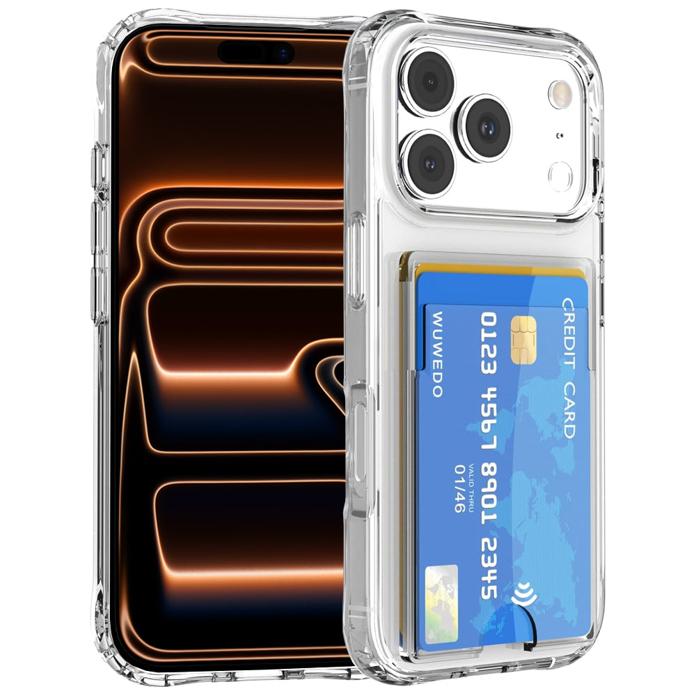 Clear Wallet Card Case for iPhone 17 Pro